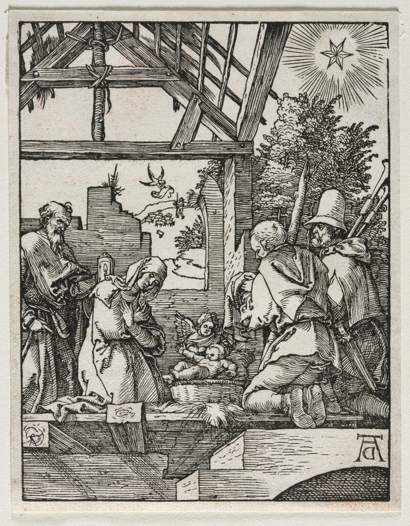 Detail of The Small Passion: The Nativity by Albrecht Dürer