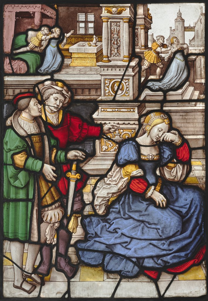 Detail of The Story of Lucretia, c. 1530 by Master of the Kanis Triptych (circle of)