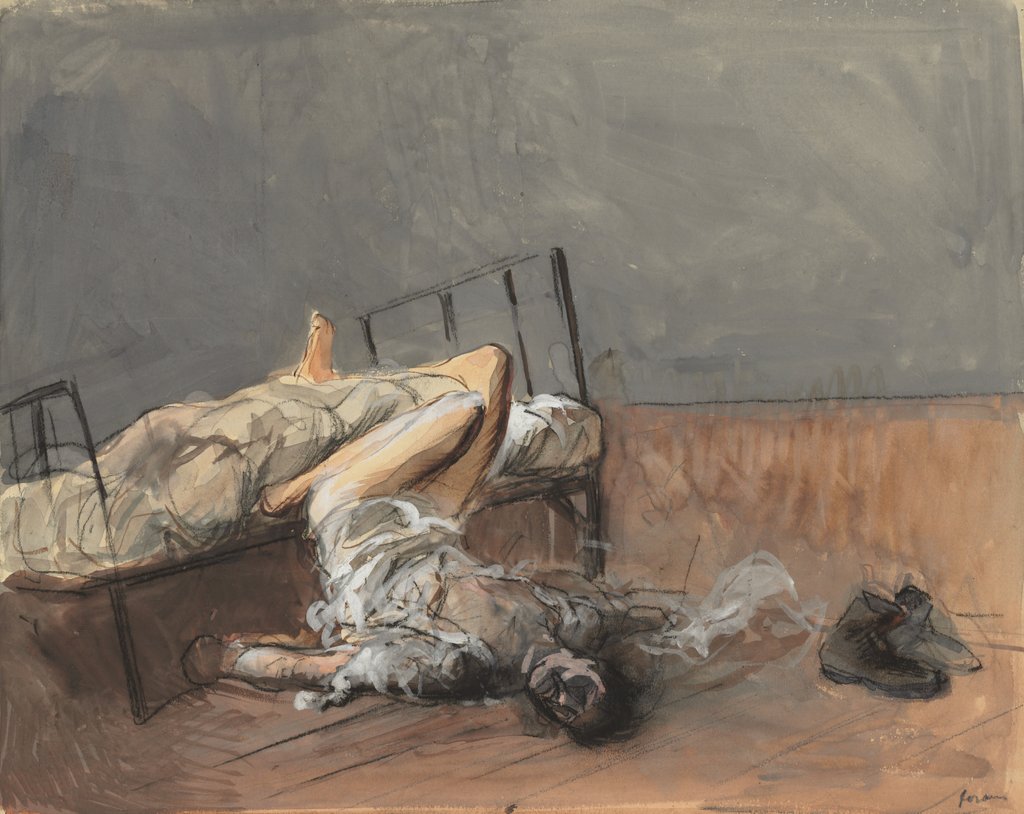 Detail of The Suicide, fourth quarter 1800s or first third 1900s by Jean Louis Forain