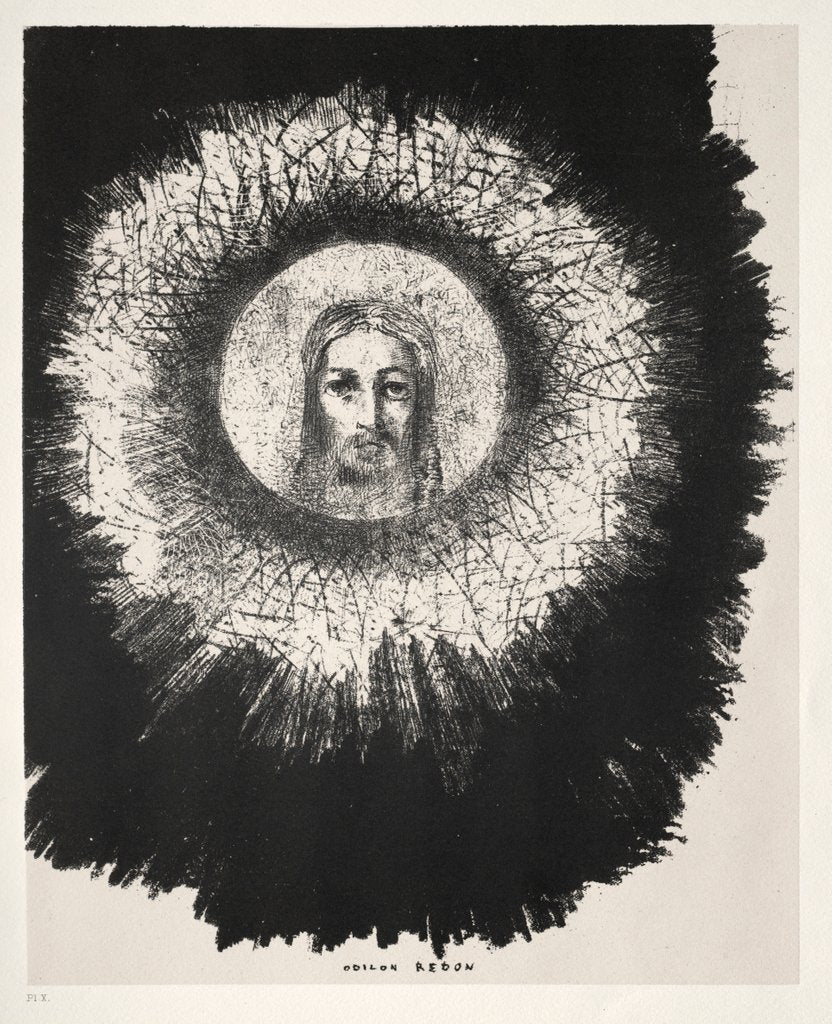 Detail of The Temptation of Saint Anthony: And In the Very Disk of the Sun Shines…, 1888 by Odilon Redon; Becquet; Edmond Deman