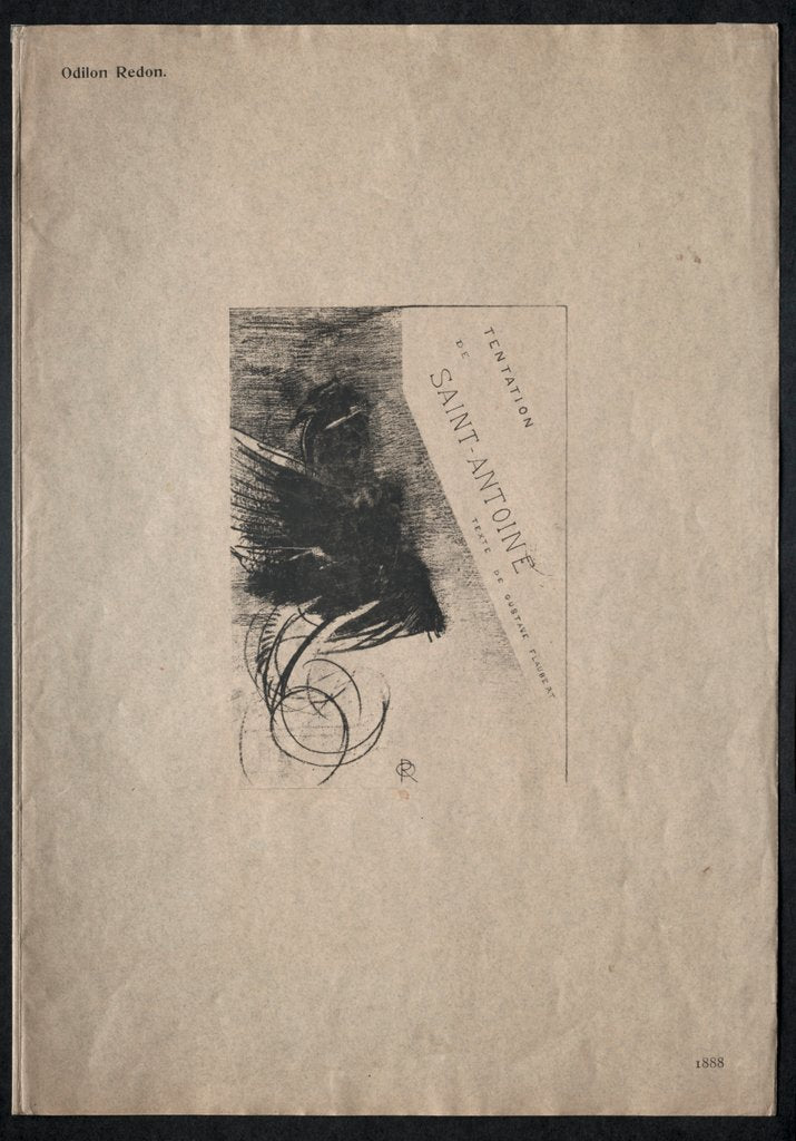 Detail of The Temptation of Saint Anthony: Cover, 1888 by Odilon Redon; Becquet; Edmond Deman