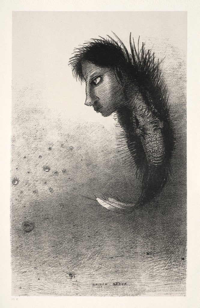 Detail of The Temptation of Saint Anthony: Then There Appears a Singular Being…, 1888 by Odilon Redon; Becquet; Edmond Deman