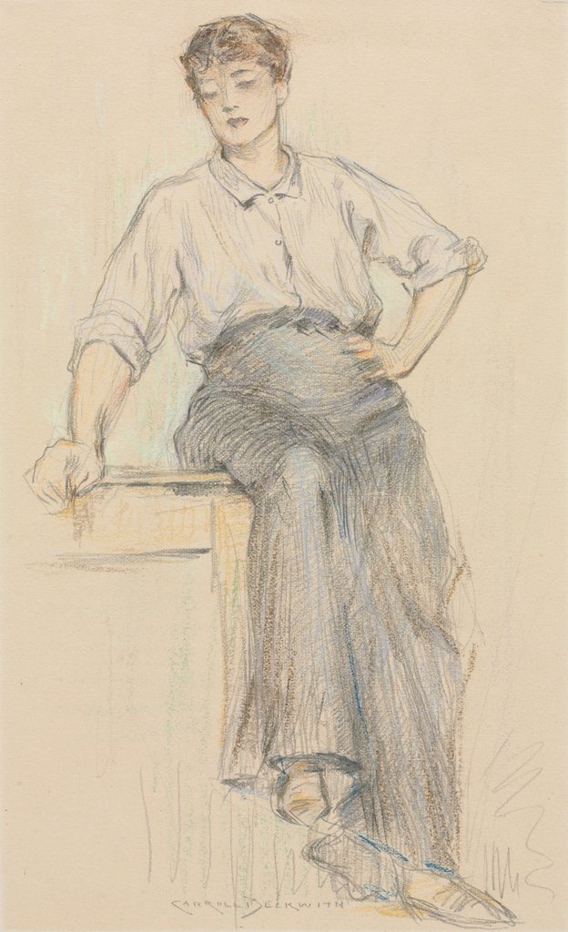 Detail of The Toiler by James Carroll Beckwith