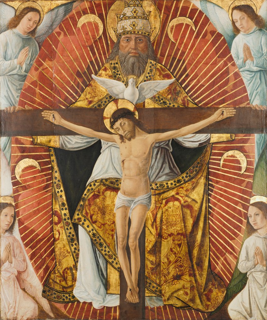 Detail of The Trinity, c. 1460 by Laurent Girardin