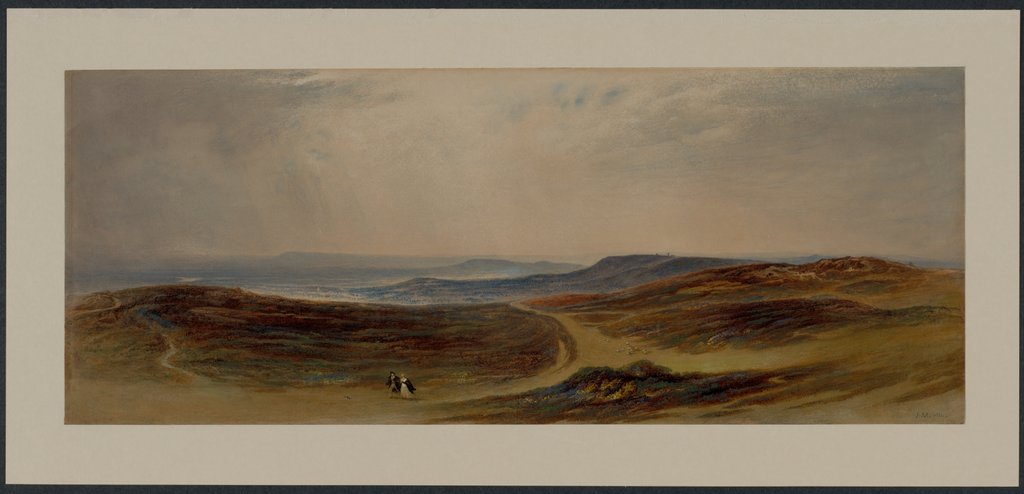 Detail of The Valley of the Tyne, My Native Country near Henshaw, 1842 by John Martin
