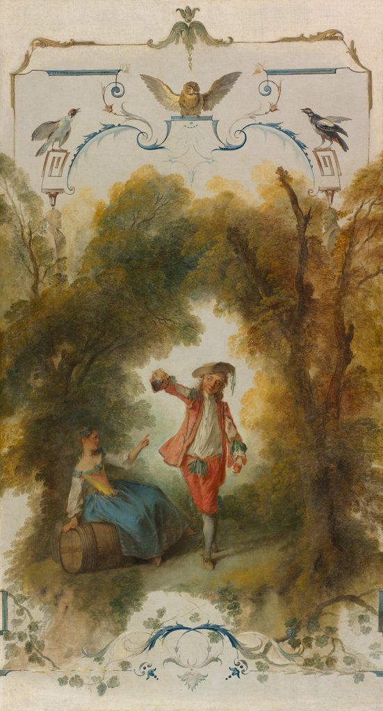 Detail of The Vineyard, c. 1723-1727 by Nicolas Lancret