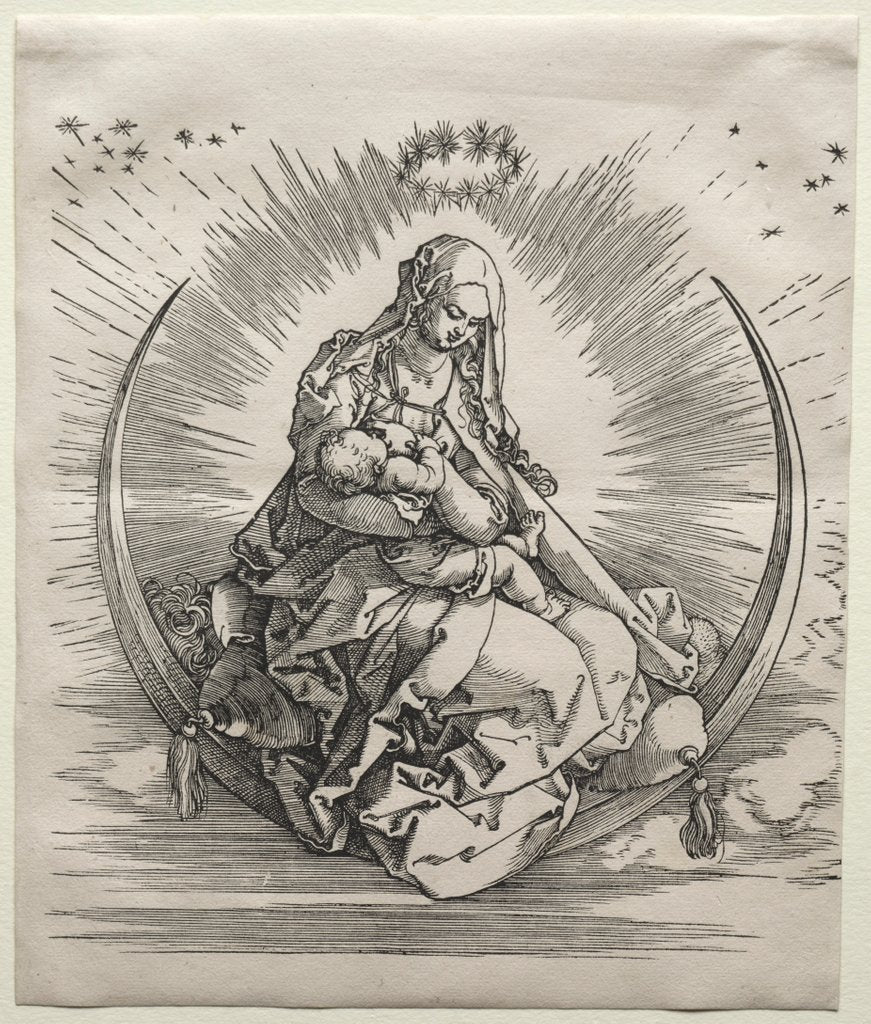 Detail of The Virgin on a Crescent, c. 1510-1511 by Albrecht Dürer