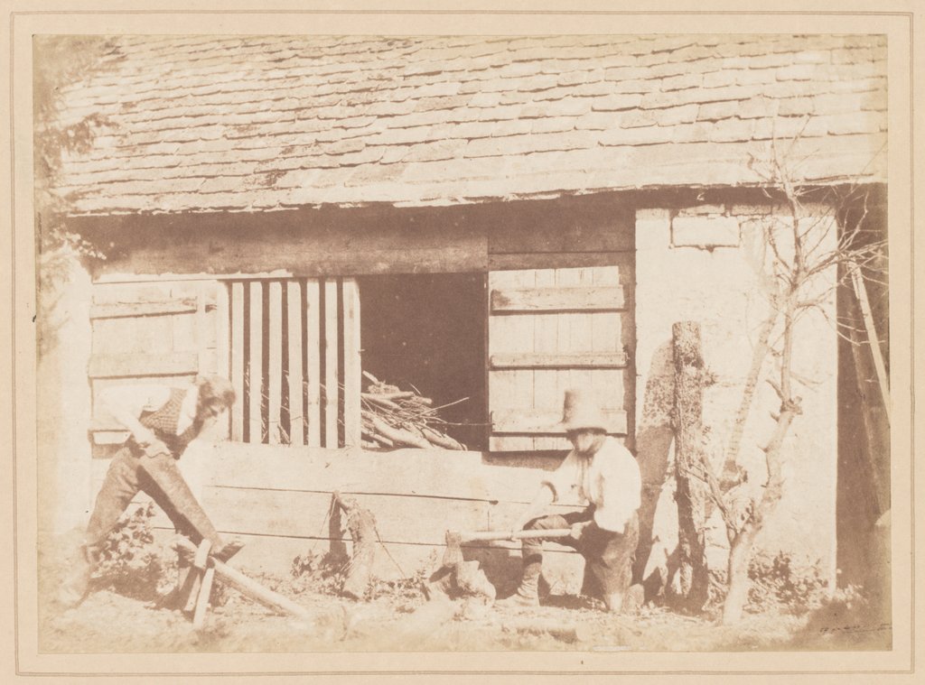 Detail of The Woodcutters, 1845 by William Henry Fox Talbot