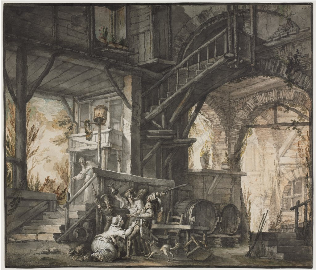 Detail of Theater Scene, c. 1775-1776 by Giovanni David