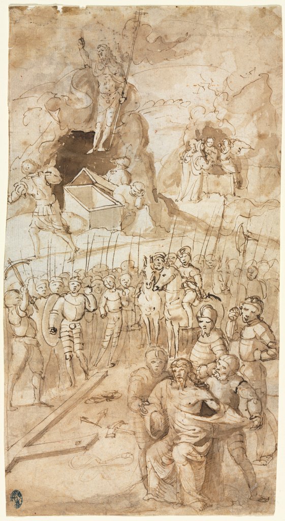 Detail of Three Scenes from the Passion of Christ, 1500s by Unknown
