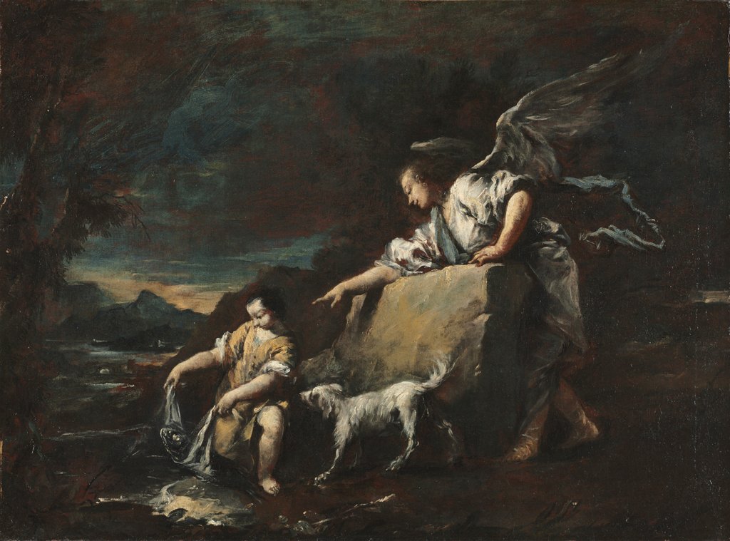 Detail of Tobias and the Angel, 1750s by Francesco Guardi