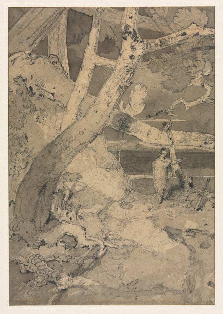 Detail of Traveler in a Woodland Landscape, 1806 by John Sell Cotman