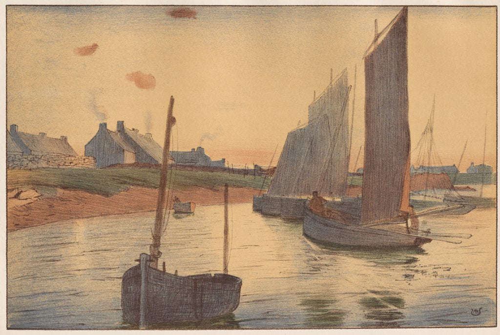 Detail of Tristesse sur la Mer, 1898 by Raoul André Ulmann