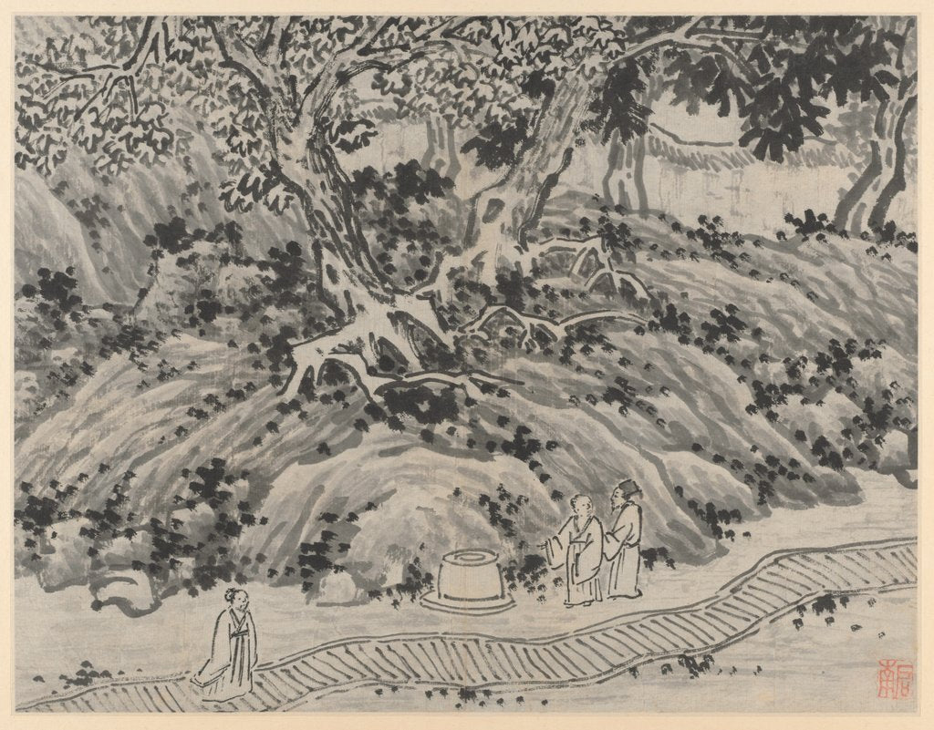 Detail of Twelve Views of Tiger Hill, Suchou: The Fool's Spring, after 1490 by Shen Zhou