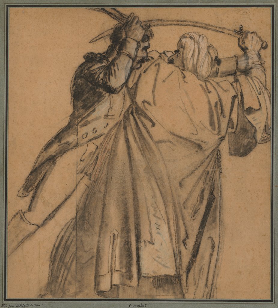 Detail of Two Arabs, for The Revolt of Cairo, c. 1810 by Anne-Louis Girodet de Roucy-Trioson