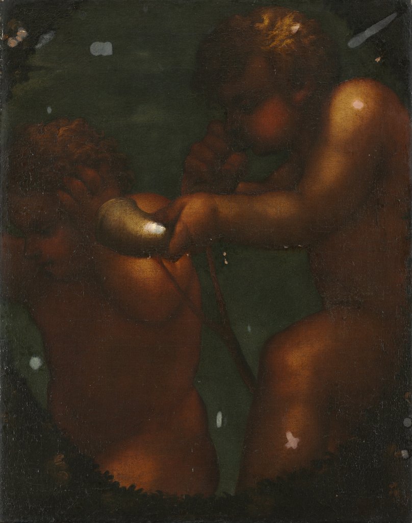 Detail of Two Putti, 1700s by Unknown