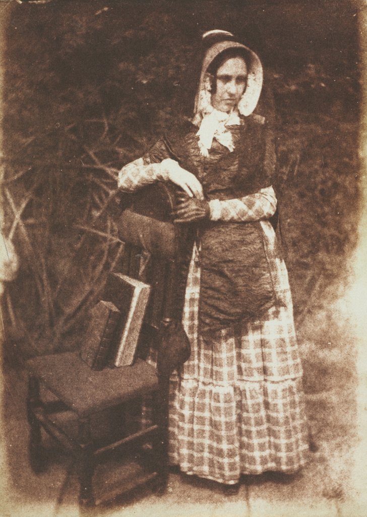 Detail of Unknown Woman, c. 1844 by David Octavius Hill; Robert Adamson