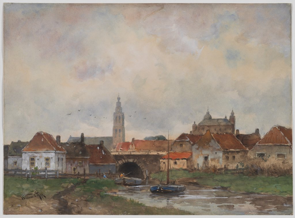 Detail of Upper Lock at Steenbergen, 1800s by Willem C Rik