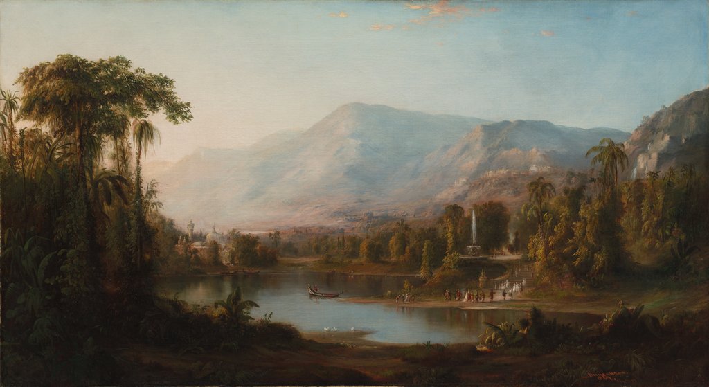 Detail of Vale of Kashmir, 1867 by Robert S. Duncanson