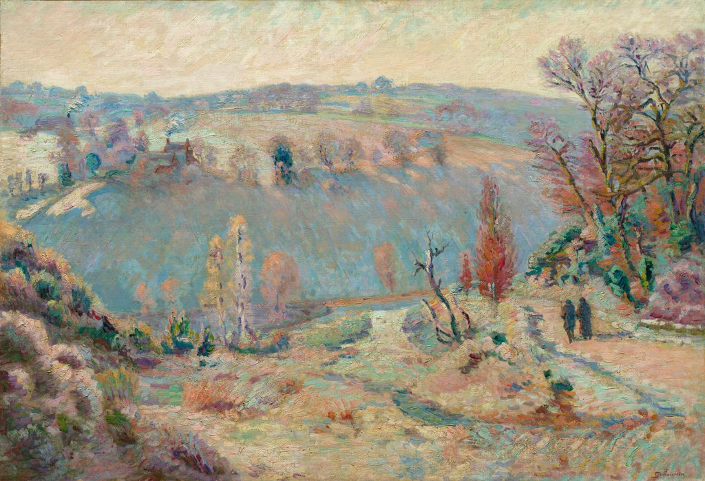 Detail of Valley of the Sédelle at Pont Charraud: White Frost, c.1903-1911 by Armand Guillaumin