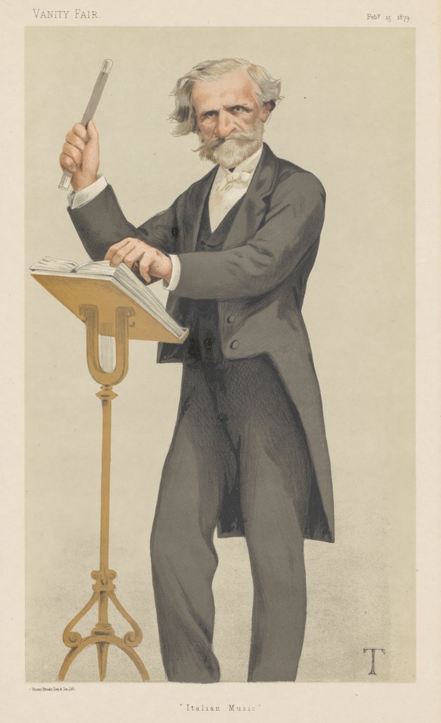 Detail of Vanity Fair: 'Italian Music', 1879 by Théobald Chartran