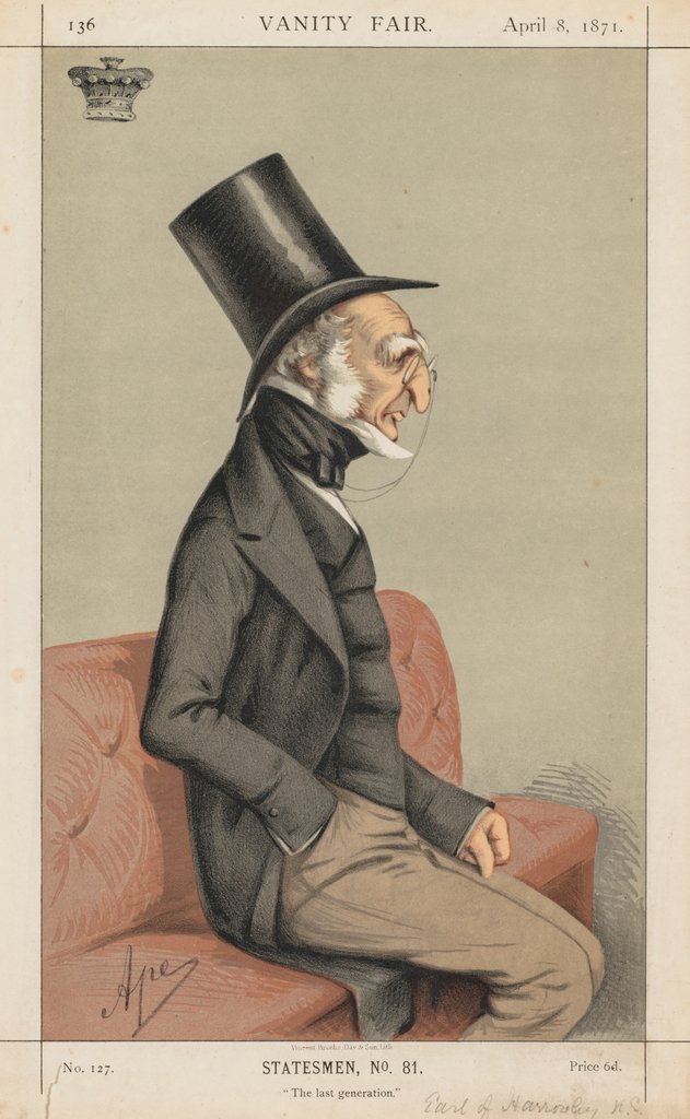 Detail of Vanity Fair: Statesman No., 81 'The Last Generation', 1871 by Carlo Pellegrini
