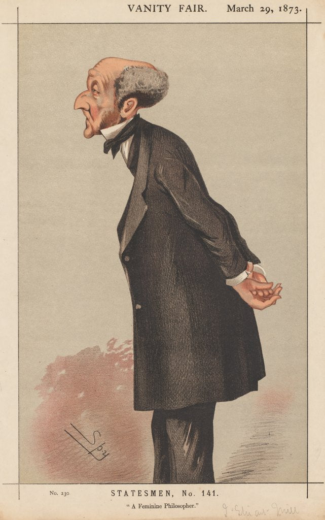 Detail of Vanity Fair: Statesman, No. 141 'A Feminine Philosopher', 1873 by Leslie Matthew Ward