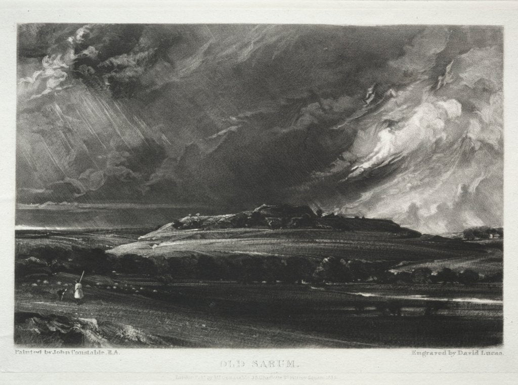 Detail of Various Subjects of Landscape, Characteristic of English Scenery… Old Sarum, 1832 by David Lucas