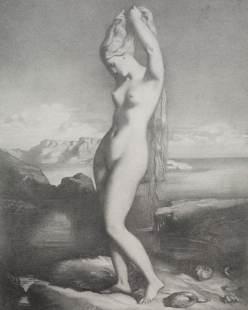 Detail of Venus Anadyomène, 1839 by Théodore Chassériau