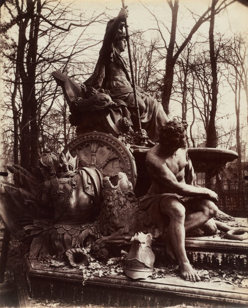 Detail of Versailles, Fountain of Triumphant France, 1904 by Eugène Atget