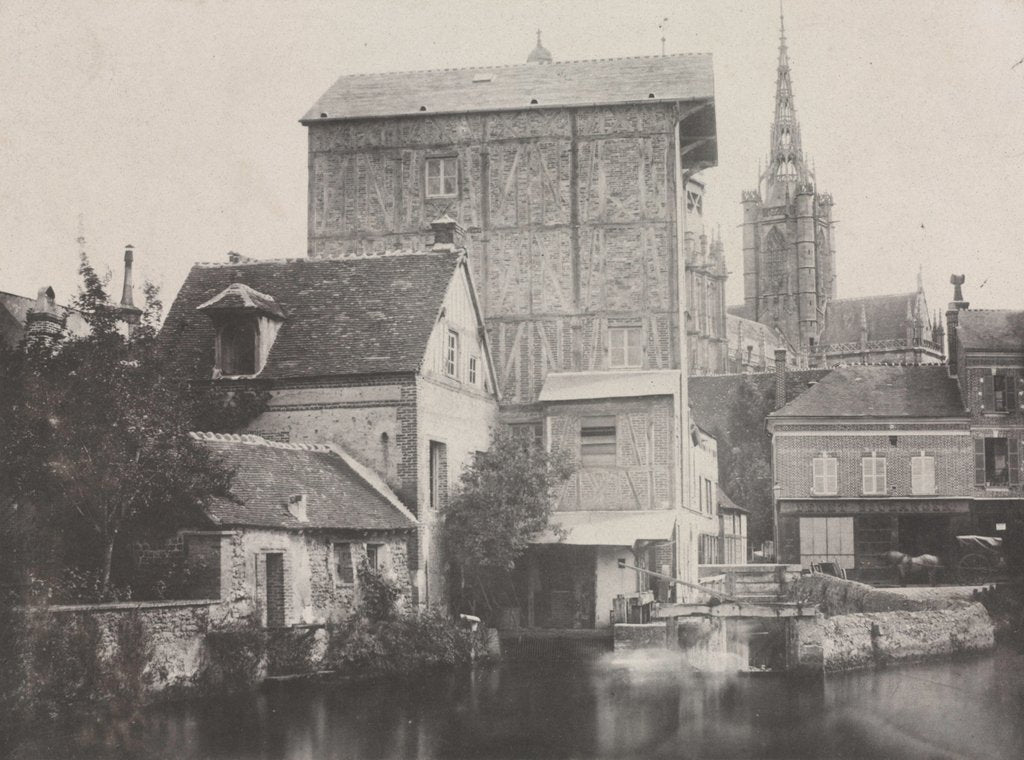Detail of View of Évreux, 1850 by Hippolyte Bayard; Blanquart-Évrard