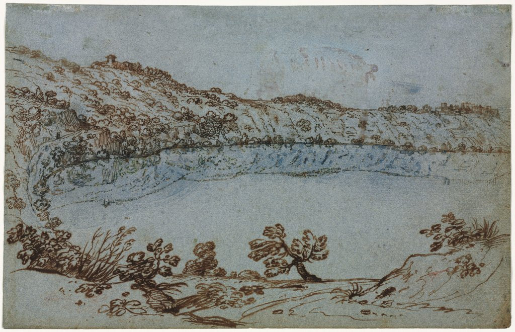 Detail of View of Lake Nemi, c. 1650 by Unknown