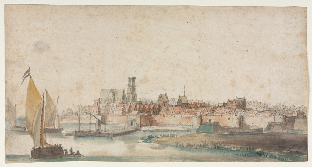 Detail of View of St. Geertruidenberg, 1600s by Unknown