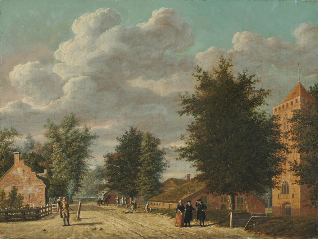 Detail of View of the Village of Eemnes, 1778 by Jordanus Hoorn