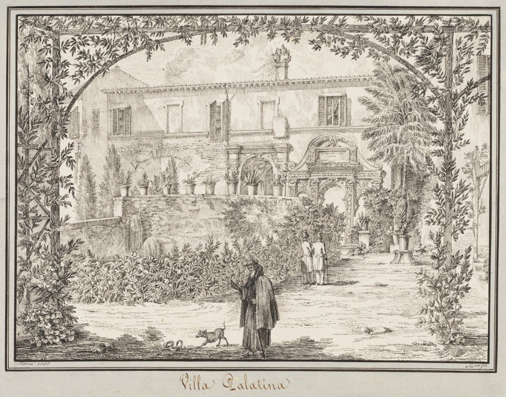 Detail of Villa Palatina, 1830 by Peter Heinrich Lambert von Hess