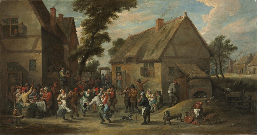 Detail of Village Festival, c. 1646-1650 by David Teniers