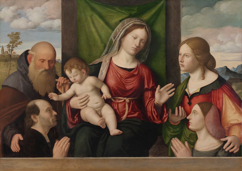 Detail of Virgin and Child with Saints and Donors, c. 1515 by Giovanni Battista Cima da Conegliano