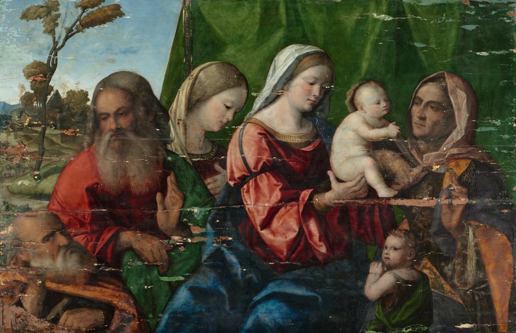 Detail of Virgin and Child with Saints, c. 1510 by Unknown