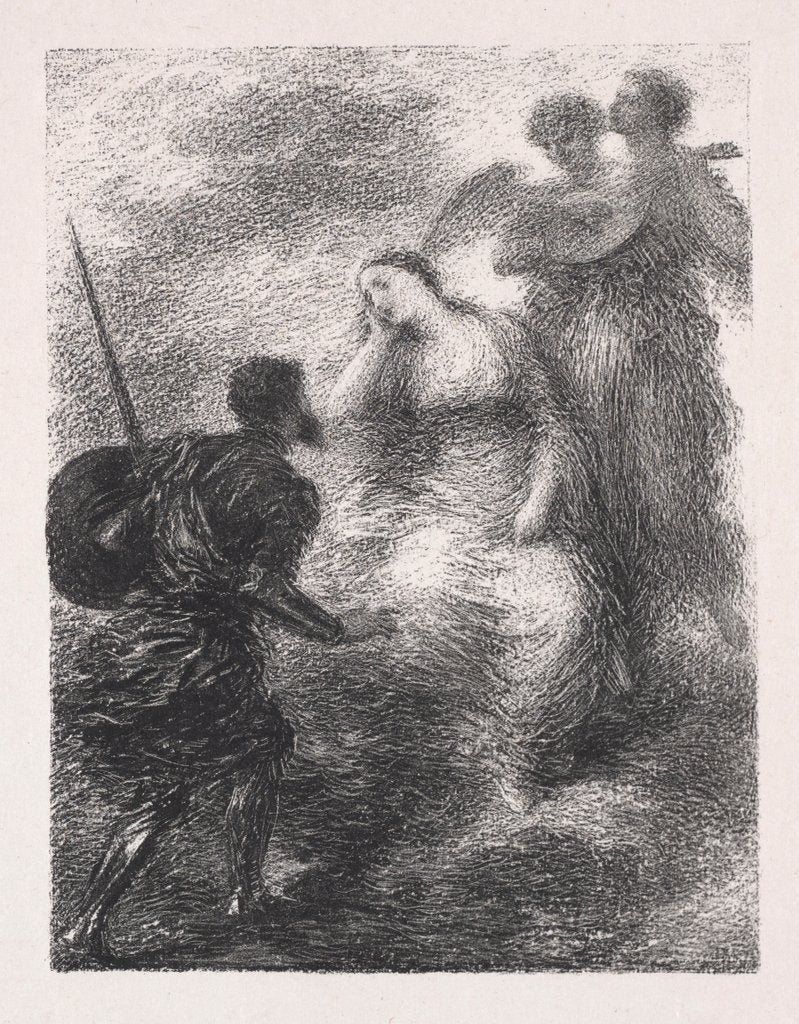 Detail of Vision, 1895 by Henri Fantin-Latour