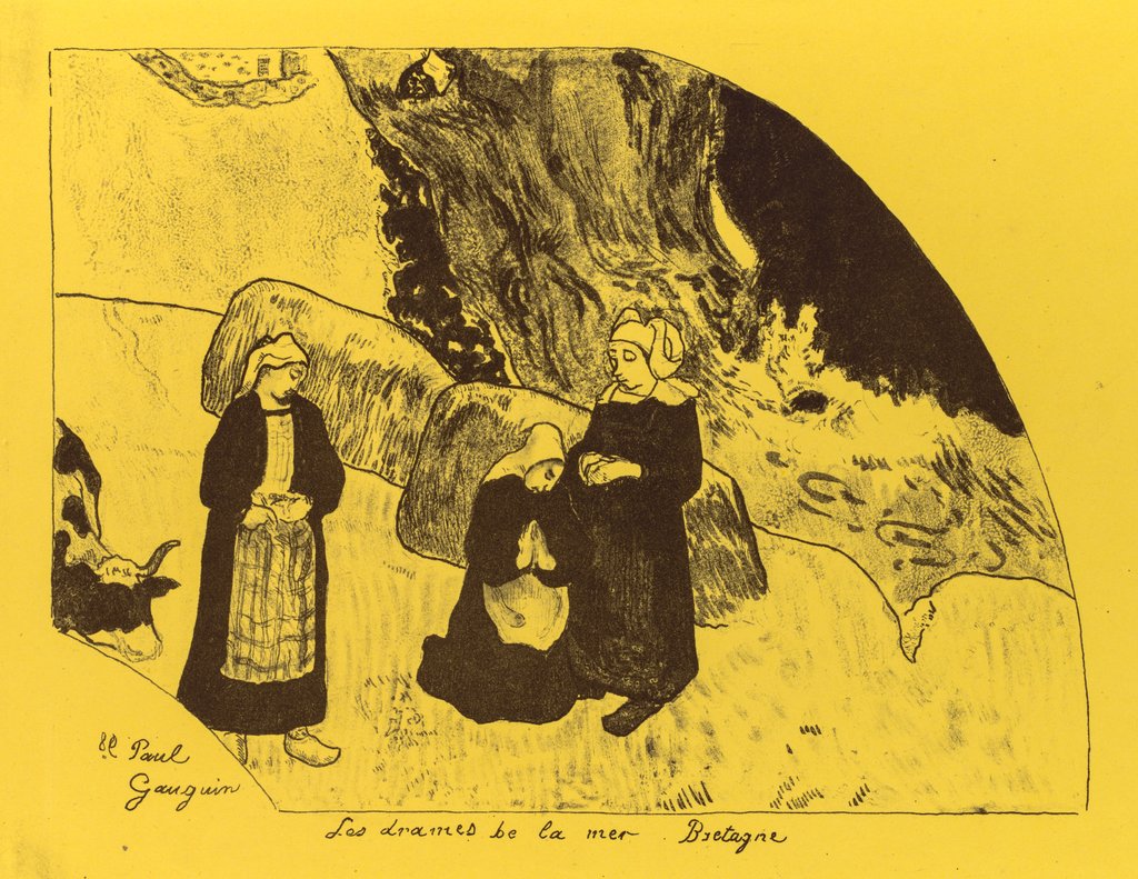 Detail of Volpini Suite: Dramas of the Sea: Brittany, 1889 by Paul Gauguin
