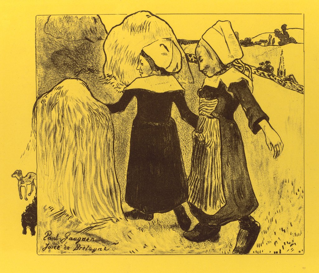 Detail of Volpini Suite: Joys of Brittany, 1889 by Paul Gauguin