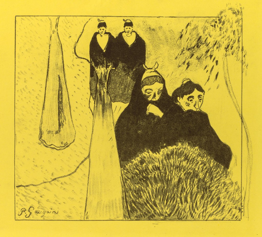 Detail of Volpini Suite: Old Women of Arles, 1889 by Paul Gauguin