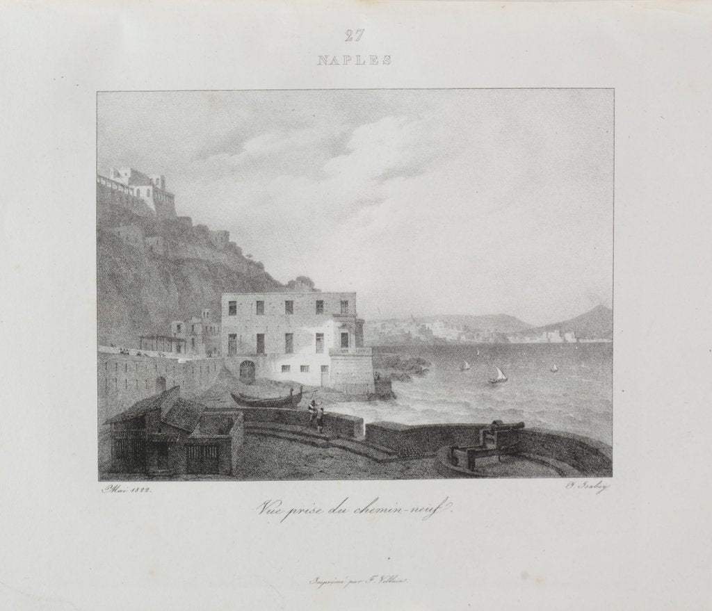 Detail of Voyage en Italie en 1822, 1833 by Jean-Baptiste Isabey