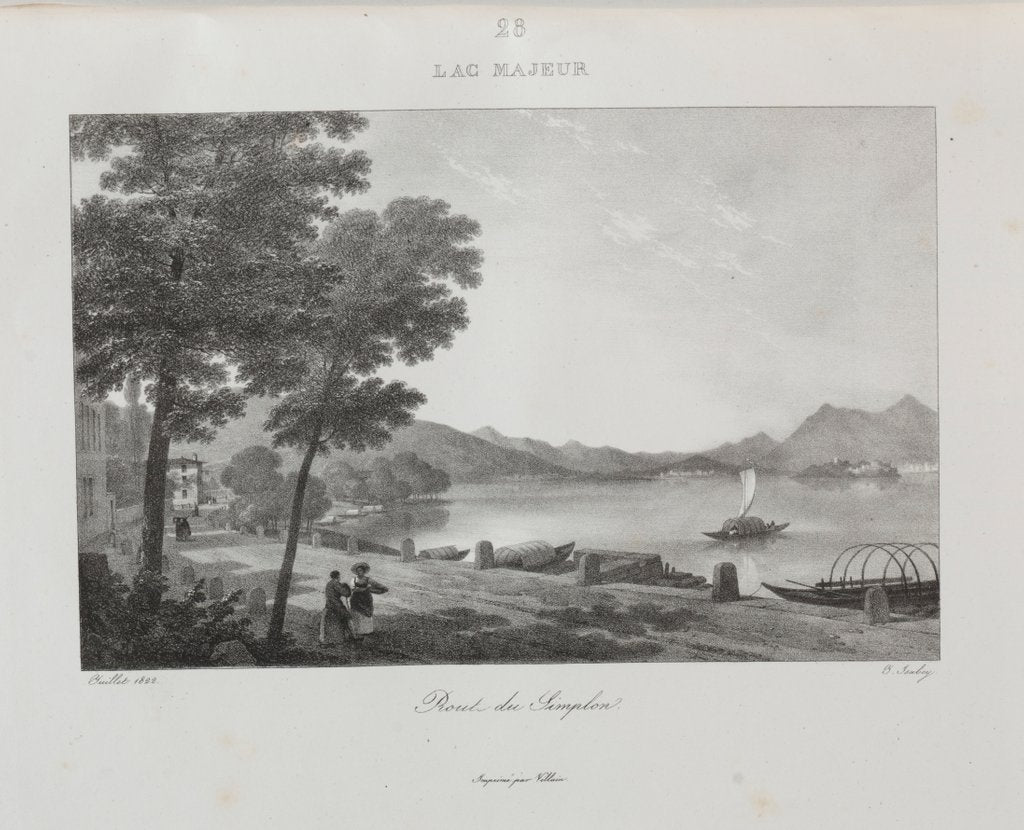 Detail of Voyage en Italie en 1822, 1833 by Jean-Baptiste Isabey
