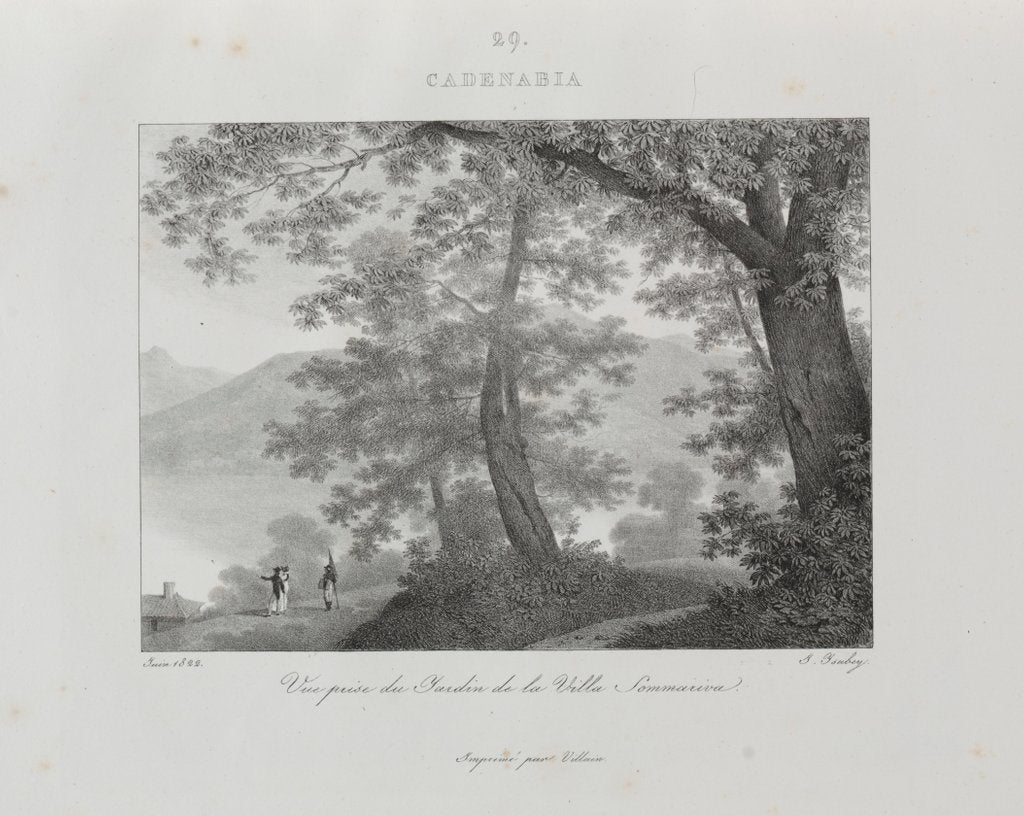 Detail of Voyage en Italie en 1822, 1833 by Jean-Baptiste Isabey