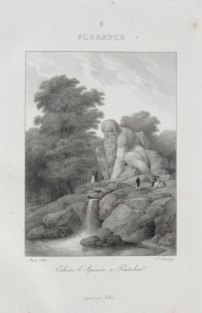 Detail of Voyage en Italie en 1822, 1833 by Jean-Baptiste Isabey