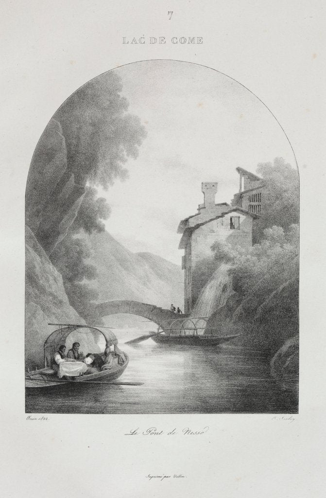 Detail of Voyage en Italie en 1822, 1833 by Jean-Baptiste Isabey