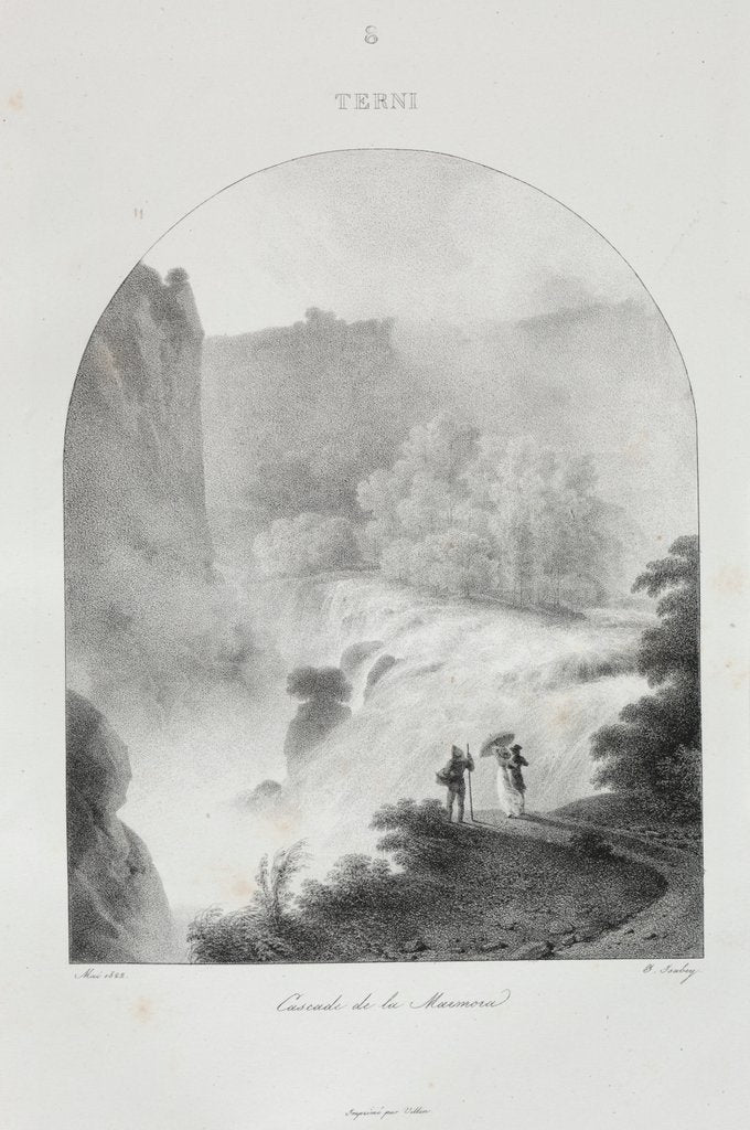 Detail of Voyage en Italie en 1822, 1833 by Jean-Baptiste Isabey