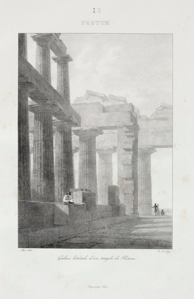 Detail of Voyage en Italie en 1822, 1833 by Jean-Baptiste Isabey