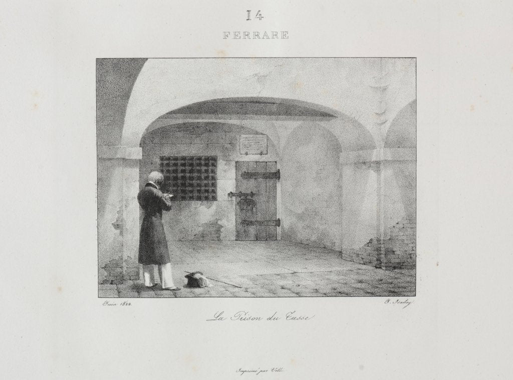 Detail of Voyage en Italie en 1822, 1833 by Jean-Baptiste Isabey